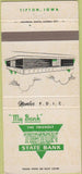 Matchbook Cover - Tipton State Bank IA 30 Strike
