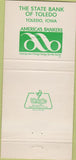Matchbook Cover - State Bank of Toledo IA 30 Strike