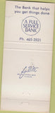 Matchbook Cover - Perry State Bank Perry IA 30 Strike