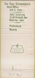 Matchbook Cover - Perpetual Savings Loan Waterloo Waverly IA 30 Strike