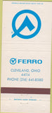Matchbook Cover - Ferro Cleveland OH 30 Strike