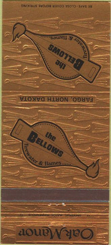 Matchbook Cover - The Bellows Fargo ND 30 Strike