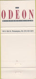 Matchbook Cover - Odeon Bistro Philadelphia PA 30 Strike