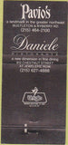 Matchbook Cover - Daniele Ristorante Philadephia PA 30 Strike