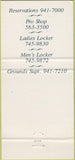 Matchbook Cover - Valley Brook Country Club McMurray PA 30 Strike