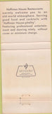 Matchbook Cover - Hoffman House Restaurants 30 Strike