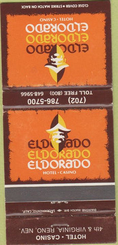 Matchbook Cover - Eldorado Hotel Casino Reno NV 30 Strike