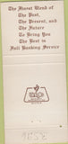 Matchbook Cover - Mid West National Bank Lake Forest IL 30 Strike