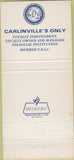 Matchbook Cover - Carlinville National Bank IL 30 Strike