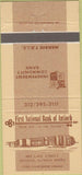 Matchbook Cover - First National Bank of Antioch IL 30 Strike