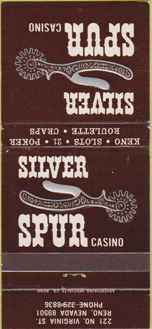 Matchbook Cover - Silver Spur Casino Reno NV 30 Strike