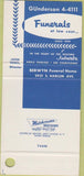 Matchbook Cover - Berwyn Funeral home IL 30 Strike