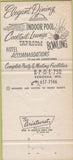 Matchbook Cover - Elks Club Kenosha WI 30 Strike