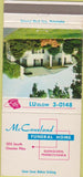 Matchbook Cover - McCausland Funeral Home Glenolden PA 30 Strike