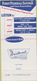 Matchbook Cover - First Federal Savings Cleveland? 30 Strike