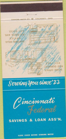 Matchbook Cover - Cincinnati Federal OH 30 Strike