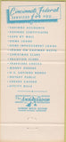 Matchbook Cover - Cincinnati Federal OH 30 Strike