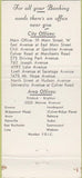 Matchbook Cover - Genessee Valley Union Trust Co Rochester NY 30 Strike