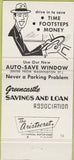 Matchbook Cover - Greencastle Savings Loan IN 30 Strike