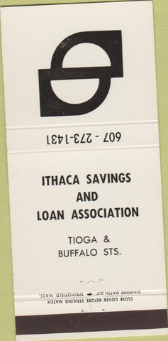 Matchbook Cover - Ithaca Savings Loan NY 30 Strike