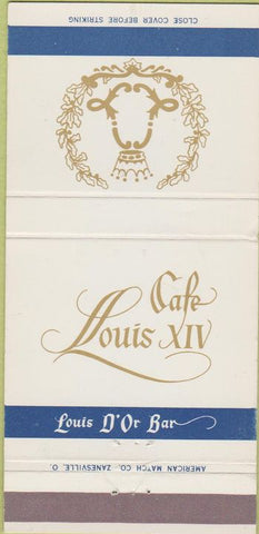 Matchbook Cover - Louis XIV Cafe  New York City 30 Strike