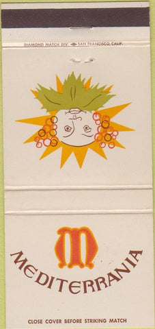 Matchbook Cover - Mediterrania Beverly Hills CA 30 Strike