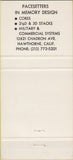 Matchbook Cover - Electronic Memories Hawthorne computers? 30 Strike