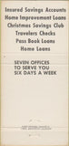 Matchbook Cover - First Federal Savings Loan Kalamazoo MI 30 Strike