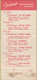 Matchbook Cover - Stickney's BBQ San Maeto Palo Alto Santa Clara CA 30 Strike