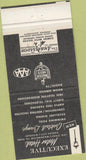 Matchbook Cover - Executive Motor Hotel Kansas City MO 30 Strike