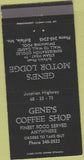 Matchbook Cover - Gene's Coffee Shop Buffalo MO 30 Strike