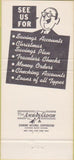 Matchbook Cover - Packers National Bank Omaha NE blue 30 Strike
