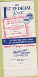 Matchbook Cover - 1st Federal Savings Loan Sarasota FL 30 Strike