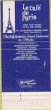 Matchbook Cover - Le Cafe de Paris Fort Lauderdale FL 30 Strike