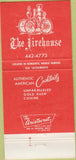 Matchbook Cover - The Firehouse Sacramento CA 30 Strike