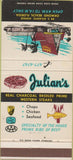 Matchbook Cover - Julian's Ormond Beach FL 30 Strike
