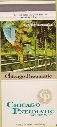 Matchbook Cover - Chicago Pneumatic New York City girlie 30 Strike