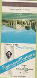 Matchbook Cover - Hotchkiss Mortuary Tracy CA 30 Strike