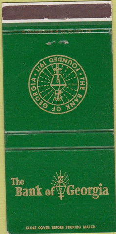 Matchbook Cover - Bank of Georgia Atlanta GA 30 Strike