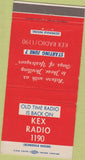 Matchbook Cover - KEX Radio 1190 Portland OR? Lone Ranger 30 Strike