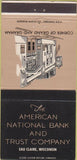 Matchbook Cover - American National Bank Eau Claire WI 30 Strike
