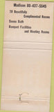 Matchbook Cover - Karakahl Inn Mount Horeb WI 30 Strike