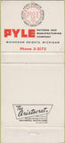 Matchbook Cover - Pyle Patternmaking Muskegon Heights MI 30 Strike