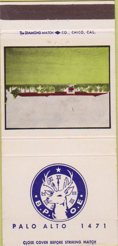 Matchbook Cover - Elks Club Palo Alto CA 30 Strike