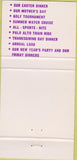 Matchbook Cover - Elks Lodge Berkeley CA 30 Strike