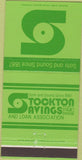 Matchbook Cover - Stockton Savings Loan CA 30 Strike