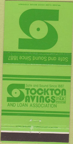 Matchbook Cover - Stockton Savings Loan CA 30 Strike