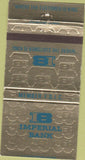 Matchbook Cover - Imperial Bank Los Angeles CA 30 Strike