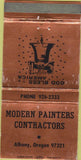 Matchbook Cover - Modern Painters Contractors Albany OR WEAR 30 Strike