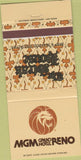 Matchbook Cover - MGM Grand Hotel Reno NV 30 Strike